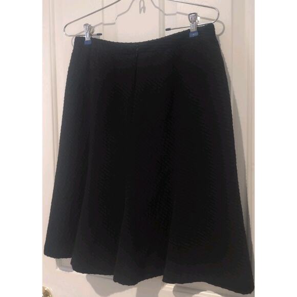 Armani Collezioni Black Wool Blend Skirt Size 8 Made In ITALY - Picture 1 of 10